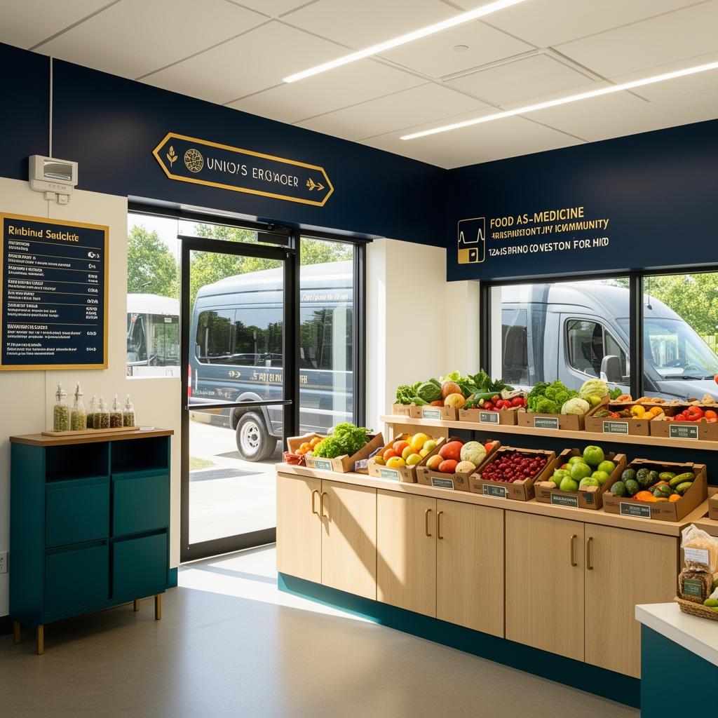 Mobile health hub and food access